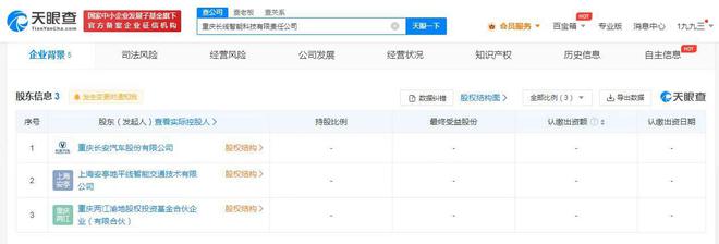 長安汽車攜手共建智能科技公司，注冊資本2億布局軟硬件產業